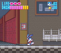 Tiny Toon Adventures - Buster Busts Loose! (USA) (Beta) In game screenshot